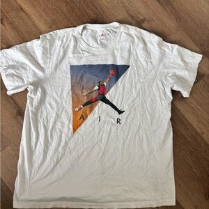 Jordan White Short-Sleeve Air Graphic T-Shirt